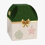 Caja de Panettone (500g) Motivo Navideño Verde 16.5