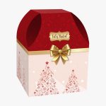 Caja de Panettone (500g) Motivo Navideño Rojo