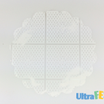 Paquete de 100 fondos mate transparentes de 9 cm