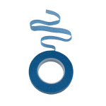 Cinta floral azul brillante de 13 mm x 27,4 m