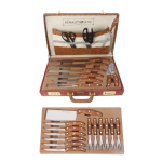 Juego de cuchillos para barbacoa de 25 piezas