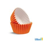 Molde de papel naranja gourmet 2,5x2,5x3cm E