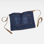 Delantal estilo jeans con bolsillo