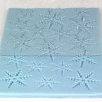 Tapete para marcar copos de nieve 30 x 15 cm