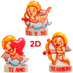 Cupido amoroso 2D 30 mm 3 modelos