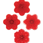 Molde Copo de Nieve 4.5cm 4Pcs.