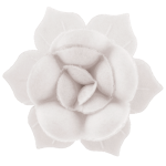 Flor de hostia blanca con base de 500 mm Caja de 100