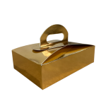 Caja Metálica Dorada con Asa 165x110x45m