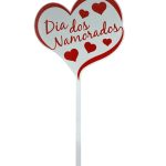 Adorno de MDF para San Valentín de 15 x 7 cm