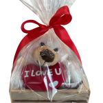 Caja de madera para regalo de San Valentín, 3 piezas.