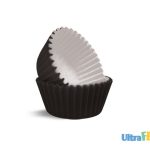 Molde de Papel Gourmet Negro Paquete 2,5x2,5x3cm.