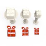 Herramienta de corte con eyector, regalo de Navidad, 3 piezas