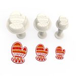 Cortador de guantes navideños con eyector (3 unidades)