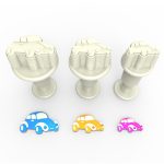 Mini cortador con eyector para carros Beetle 3 piezas