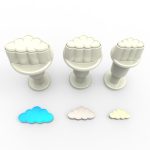 Mini cortador con eyector de nubes 3 piezas.