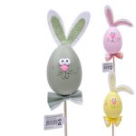 Huevos de Pascua decorados con conejo 11cm