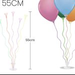 Soporte para globos de colores de 55 cm, 5 unidades