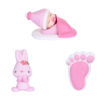 Kit de bebé rosa 3 piezas