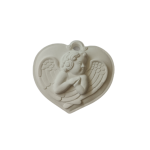 Corazón de resina de ángel