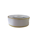 Cinta de raso con borde dorado 2,5cmx25m