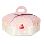 Caja de cartón hexagonal 27x27x8,5cm