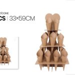 Soporte para conos de caramelo de 3 niveles, 24 unidades