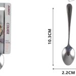Cuchara de acero inoxidable de 10,3 cm (paquete de 3)