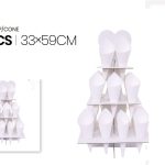 Soporte blanco para 3 conos de caramelo Cam
