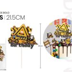 Topper Construcción Civil 21,5cm 8 Piezas.