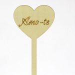 Corazón de madera Te amo 8x28cm Sc.6