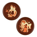 Platos de chocolate para Halloween (50 mm, paquete de 2)