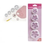 Juego de 4 cortadores rosas