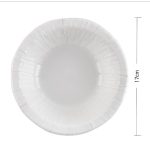 Cuenco de cartón orgánico de 17 cm, 12 unidades