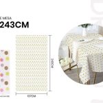 Mantel de papel decorado 137x243cm