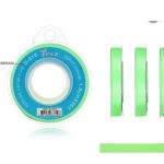 Cinta de satén de hoja verde de 25 m