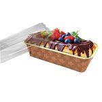 Molde inglés para tarta con tapa 250g 5 unidades.