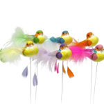 Pájaro colorido 12cm Caja.12