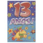Tarjeta de cumpleaños número 13
