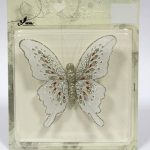 Mariposa Plateada 15x15cm Caja 6