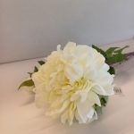 Tallo de peonía blanca de 64 cm