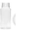 Botella redonda de PET con tapa 85x45mm 125ml