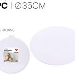 Soporte para tartas blanco de 350 x 15 mm