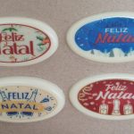 Plato de Chocolate Feliz Navidad 5,5x3,7cm Caja 42