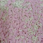 Chispas de pie de bebé rosas 80 g