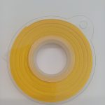 Cinta de raso amarilla 0,6cm x 25 metros