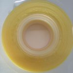 Cinta de organza amarilla 35m x 1cm