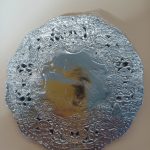 Naperón de plata de 12 cm, paquete de 100