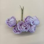 Rosa de satén artificial violeta Sc.30
