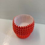 Molde para mini cupcakes rojo 5x2,5x3,5cm E