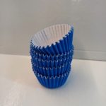 Molde para mini cupcakes azul rey 5x2,5x3,5cm E